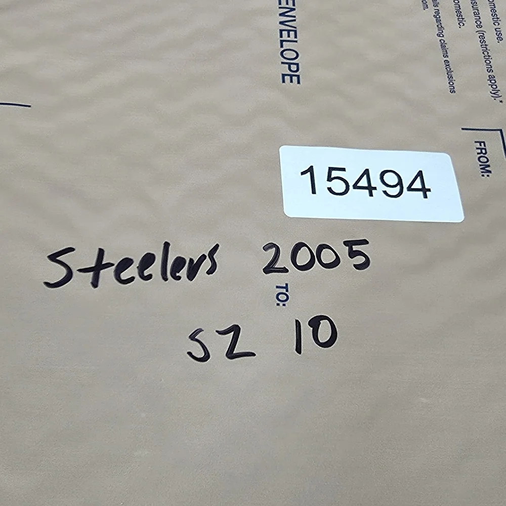 Pittsburgh Steelers 2005 Championship Sz 10‎ Fan Edition Superbowl